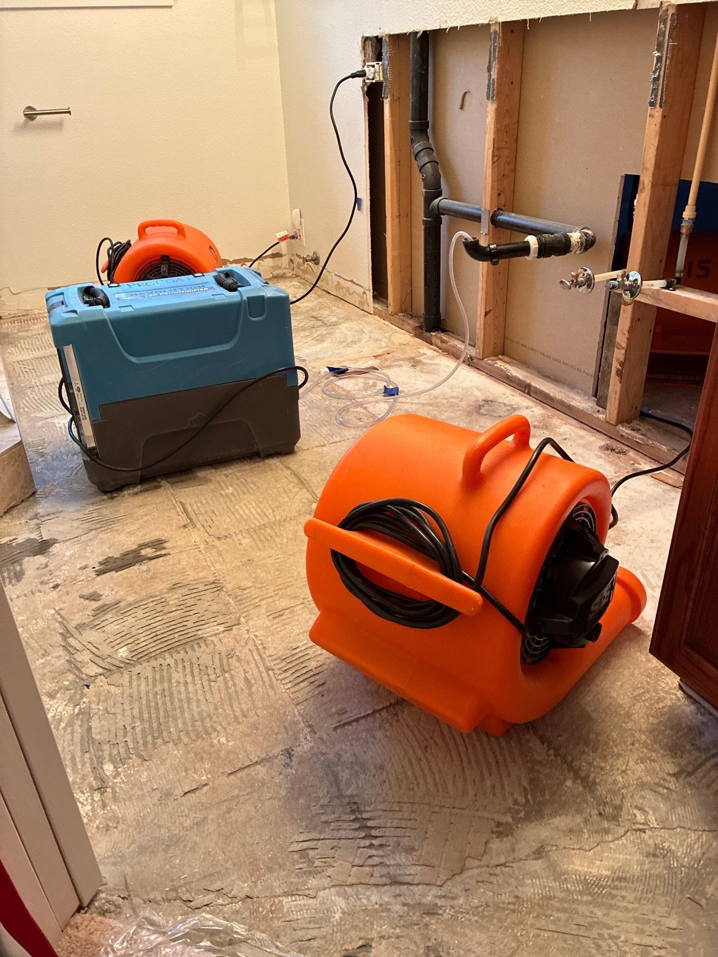Water Damage Repair and Bathroom Rebuild