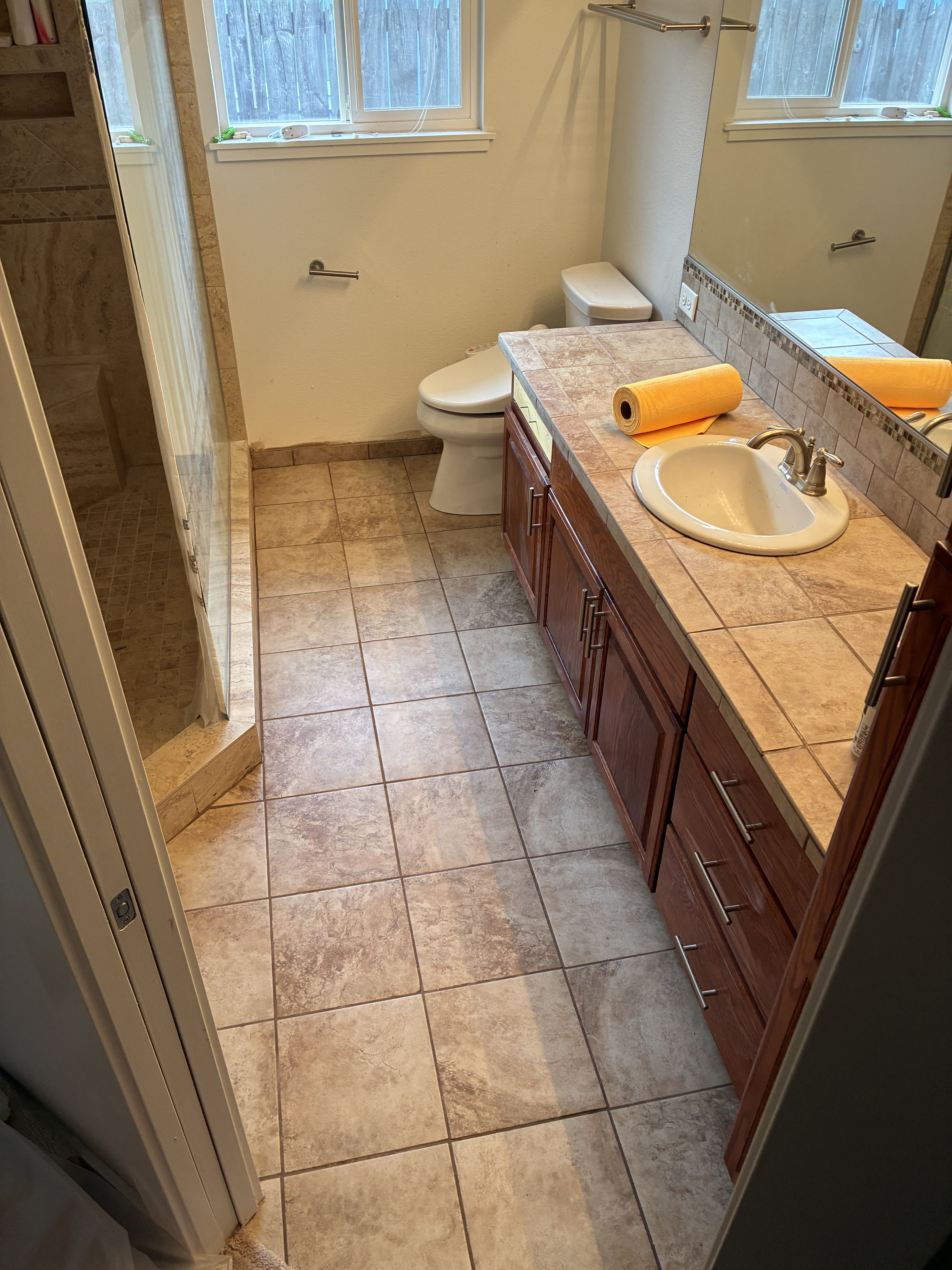 Water Damage Repair and Bathroom Rebuild